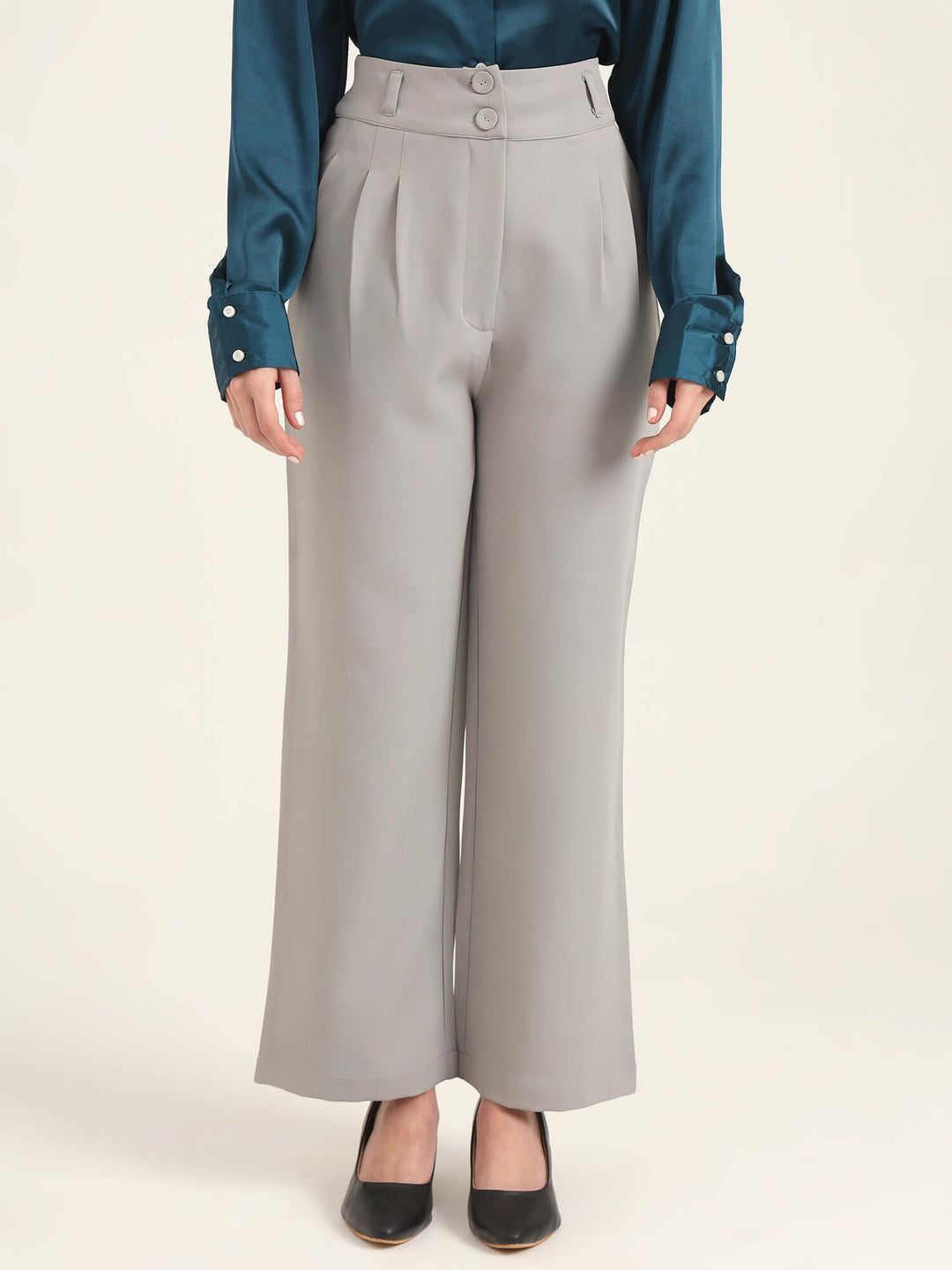 Women'S Luxury Banana Crepe Carbon K Pant