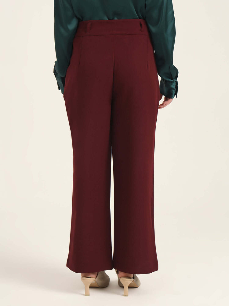 Women'S Luxury Banana Crepe Mahogany K Pant
