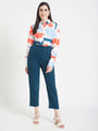 Premium American Crepe Digital Print Puff Sleeve Shirt