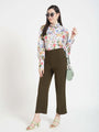 Premium Micro Digital Print Puff Sleeve Shirt