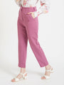 Women'S Luxury Banana Canyon Rose Skin Fit Multi Pleated Trouser