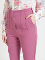 Women'S Luxury Banana Canyon Rose Skin Fit Multi Pleated Trouser
