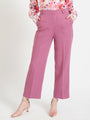 Women'S Luxury Banana Crepe Canyon Rose Straight Fit Flap Pocket Trouser