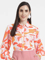 Premium Micro Digital Print Puff Sleeve Shirt