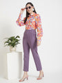 Women'S Luxury Banana Crepe Burlwood Skin Fit Multi Pleated Trouser