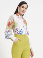 Premium Micro Digital Print Puff Sleeve Shirt