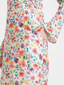 Premium Micro Digital Print Maxi Dress With Slash Pocket
