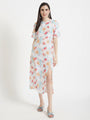 Premium Muslin Digital Print Maxi Dress With Slash Pocket
