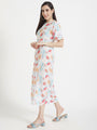 Premium Muslin Digital Print Maxi Dress With Slash Pocket