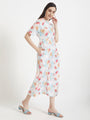 Premium Muslin Digital Print Maxi Dress With Slash Pocket