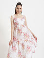 Premium Muslin Digital Print Maxi Dress With Slash Pocket