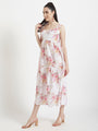 Premium Muslin Digital Print Maxi Dress With Slash Pocket