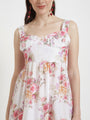 Premium Muslin Digital Print Maxi Dress With Slash Pocket
