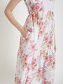 Premium Muslin Digital Print Maxi Dress With Slash Pocket