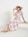 Premium Muslin Digital Print Maxi Dress With Slash Pocket
