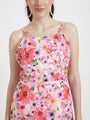 Premium American Crepe Digital Print Maxi Dress With Slash Pocket