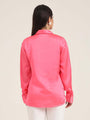 Women'S Premium Ballerina Pink Regular Fit Solid Satin Shirt