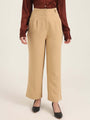Women'S Luxury Banana Crepe Wheat K Pant