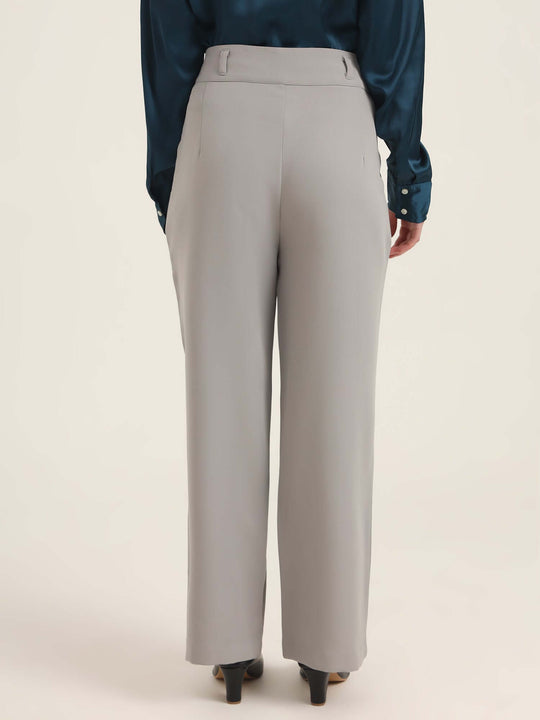 Women'S Luxury Banana Crepe Carbon K Pant