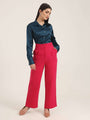 Women'S Luxury Banana Crepe Hibiscus K Pant