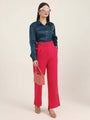 Women'S Luxury Banana Crepe Hibiscus K Pant