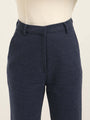 Women'S Premium Indigo Knit Straight Fit With Flap Pocket Trouser