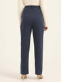 Women'S Premium Indigo Knit Multi Pleated Trouser