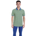 Premium Cotton Striped Half Sleeve Polo