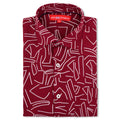 Premium Rayon Shirt For Men With Spread Collar And Smart Fit In Self Design