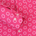 Men'S Premium Rayon Shirt With Pink Block Print