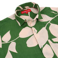 Women'S Premium Rayon Casual Shirt With Green Floral Print