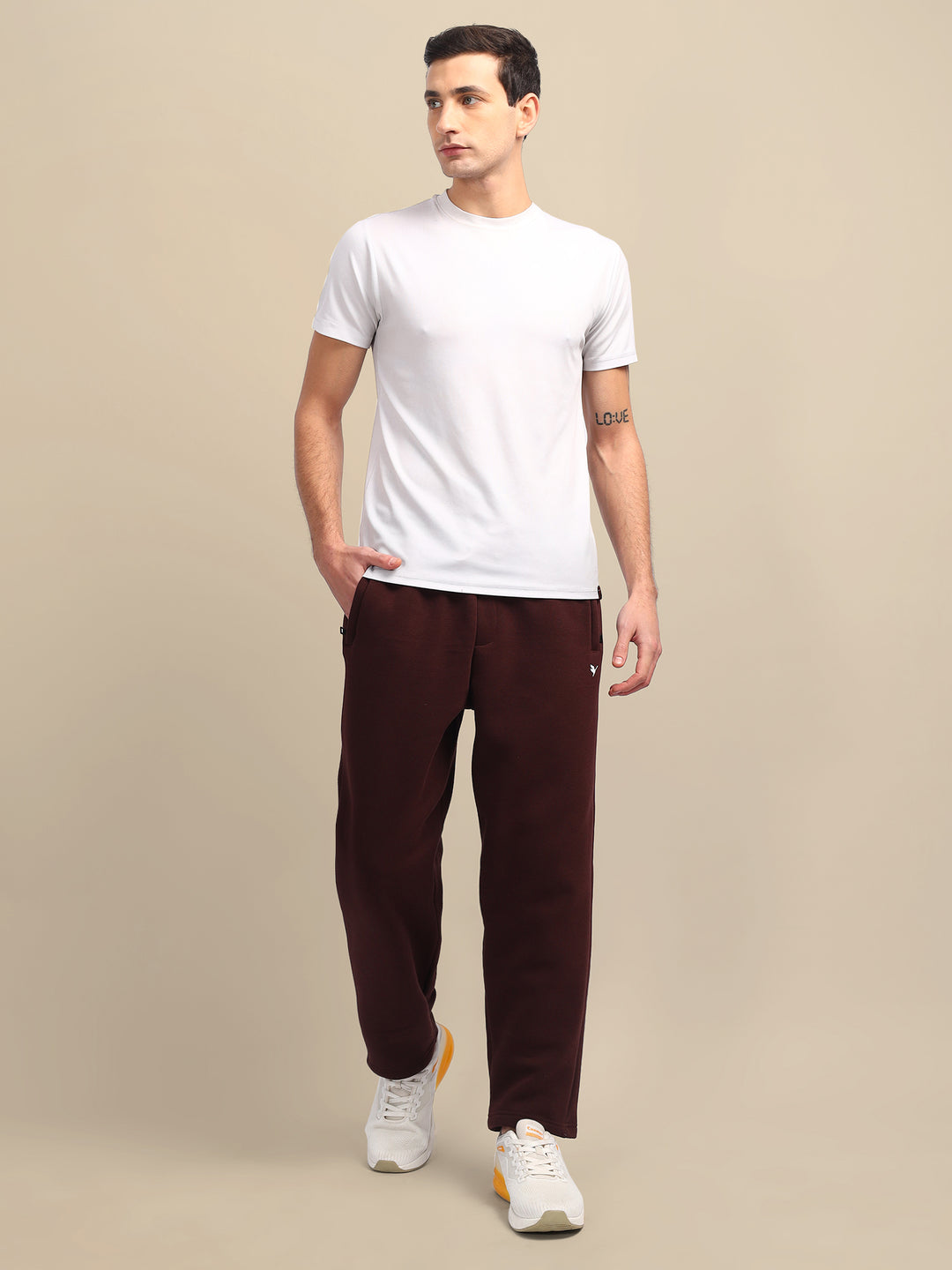 Amswan Men'S Brown Sweat Pants
