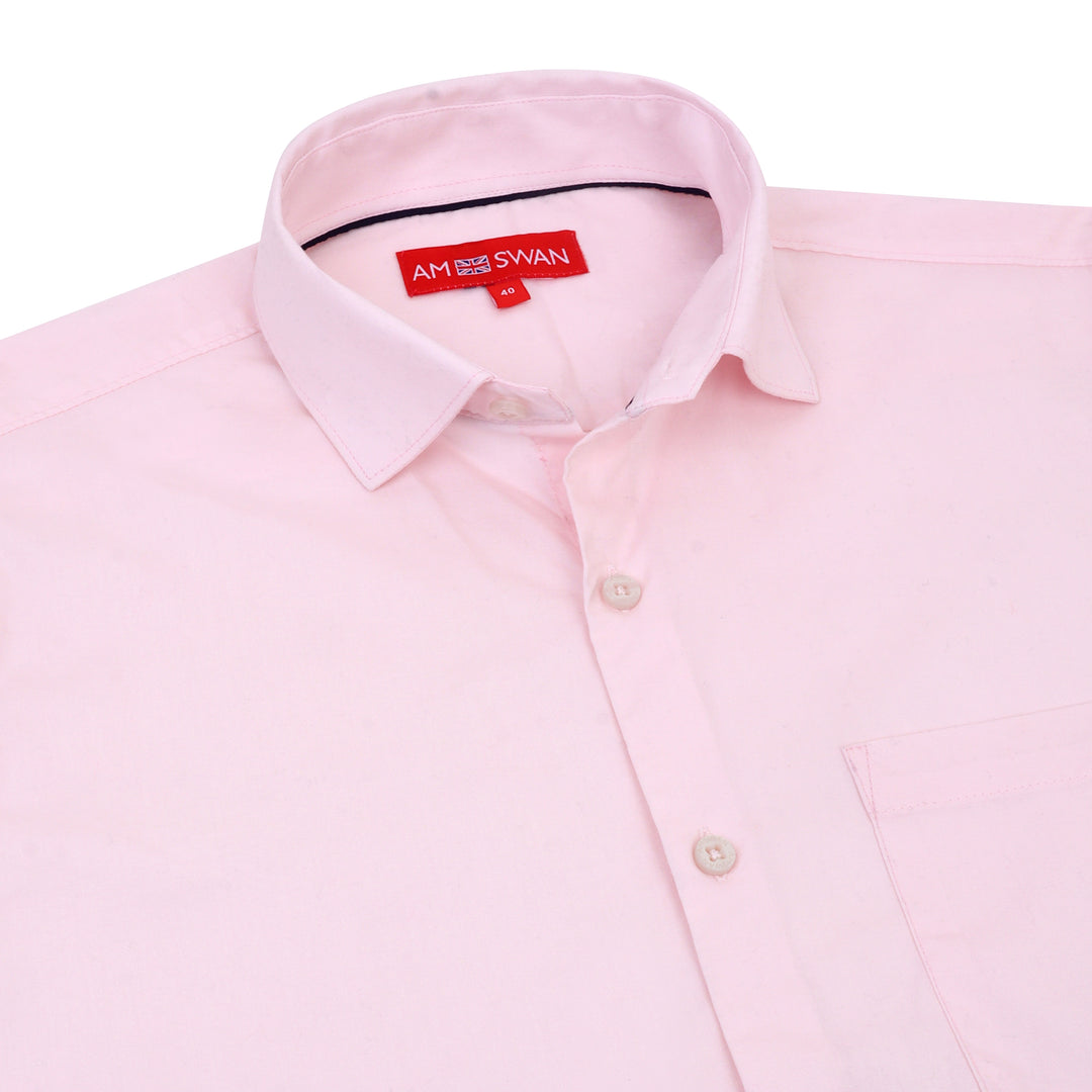 Pink Shirt With Premium Cotton Lycra