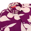 Women'S Premium Rayon Shirt With Purple Floral Print