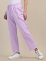 Amswan Womens Premium Cotton Lilac Sweatpant