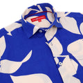 Women'S Premium Rayon Shirt With Blue Floral Print