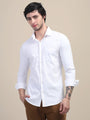 White Shirt With Premium Cotton Lycra