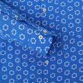 Women'S Premium Rayon Shirt With Blue Block Print