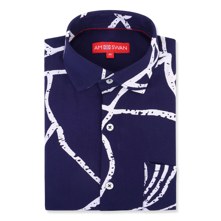 Women'S Premium Rayon Shirt With Abstract Print