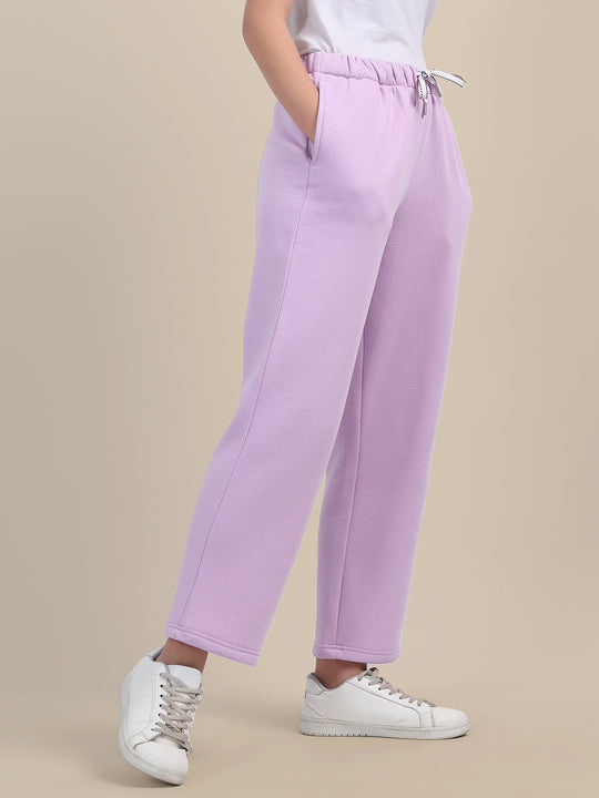 Amswan Womens Premium Cotton Lilac Sweatpant
