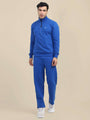 Amswan Men'S Blue Cord Set: Half Zipper Sweatshirt & Sweatpants For Ultimate Comfort And Style