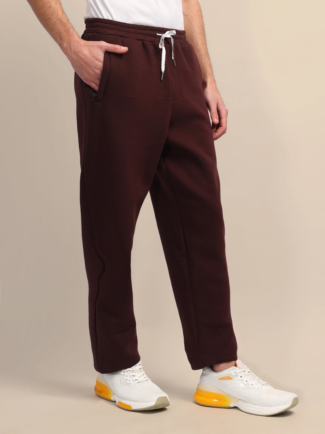 Amswan Men'S Brown Sweat Pants