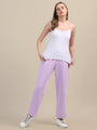 Amswan Womens Premium Cotton Lilac Sweatpant