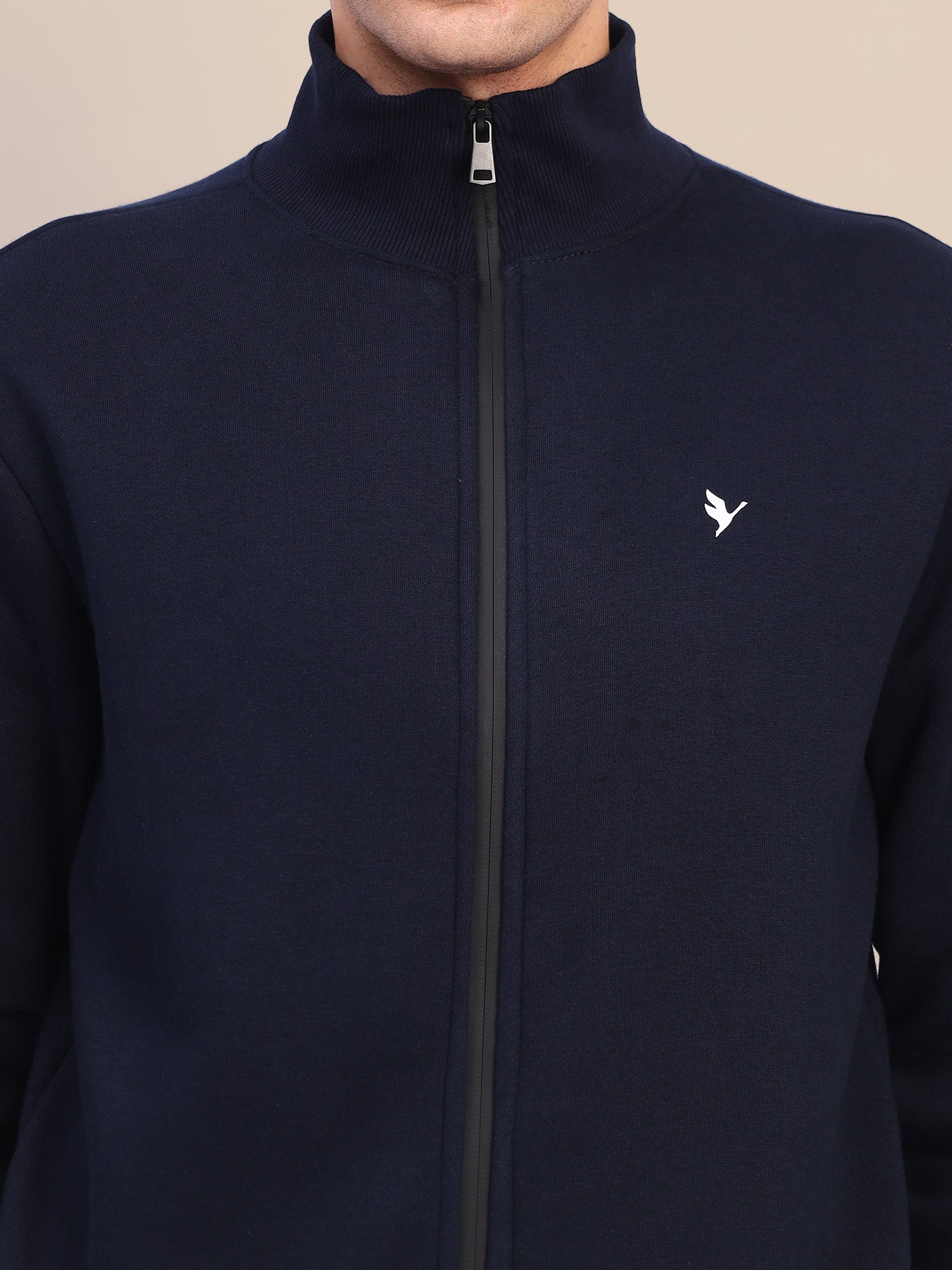 Amswan Men'S Navy Cord Set: Full Zipper Sweatshirt & Sweatpants For Ultimate Comfort And Style