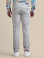 Casual Trousers Solid Cotton Lycra Smart Fit
