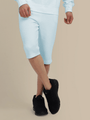 Mens Cotton Fleece Aqua Winter Shorts