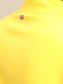 Amswan Men'S Yellow Solid Half-Zip Sweatshirt