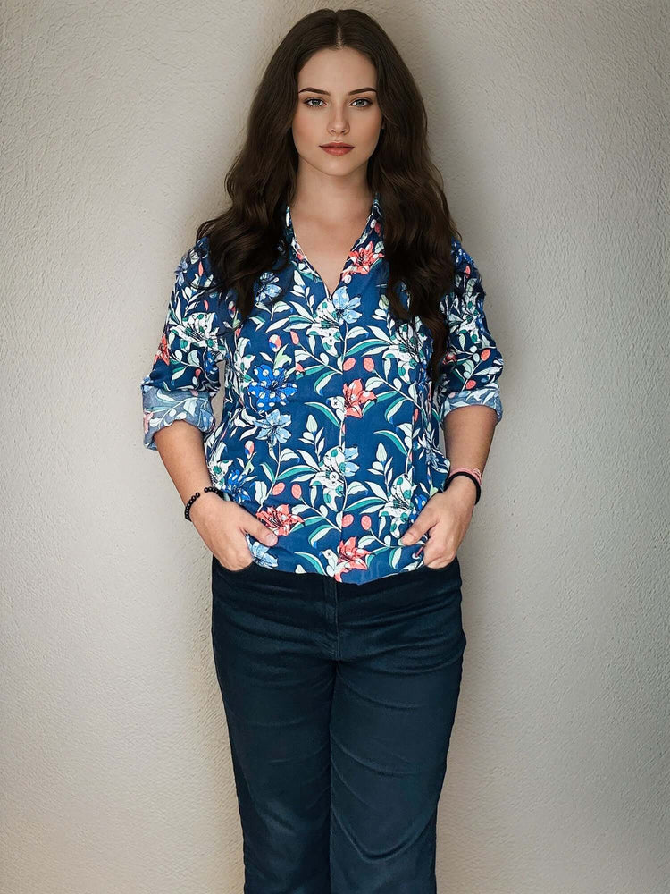 Women'S Premium Rayon Shirt With Print