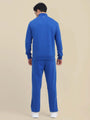Amswan Men'S Blue Cord Set: Half Zipper Sweatshirt & Sweatpants For Ultimate Comfort And Style