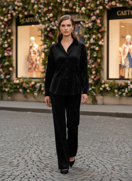 Elegant Black Co-Ord Set for Women